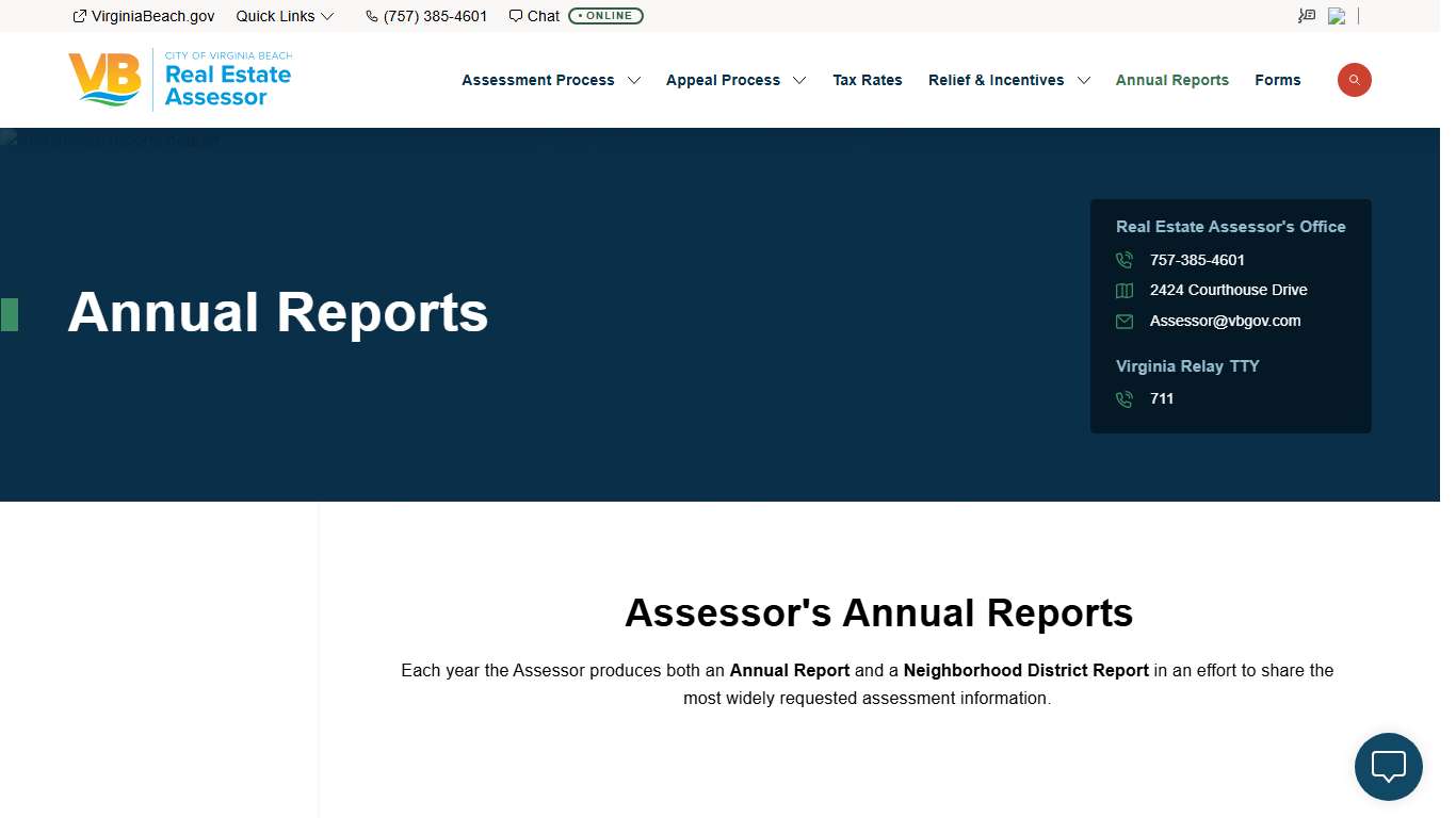 Annual Reports | City of Virginia Beach