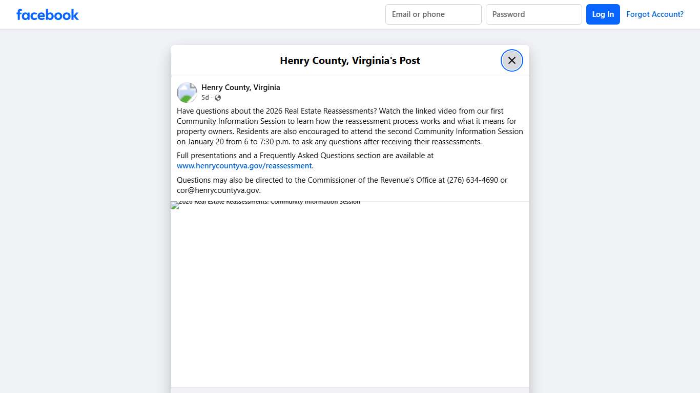 Have questions about the 2026... - Henry County, Virginia | Facebook