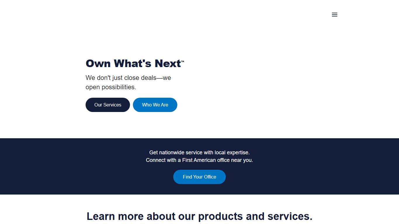 First American - Title Insurance, Specialty Insurance, and Real Estate-Related Services | First American